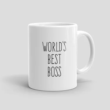 Mutative Mugs - World's Best Boss Mug - Right View