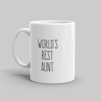 Mutative Mugs - World's Best Aunt Mug - Left View