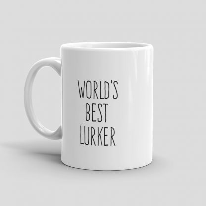 Mutative Mugs - World's Best Lurker Mug - Left View